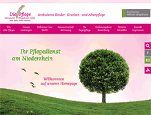Tablet Screenshot of die-pflege.com